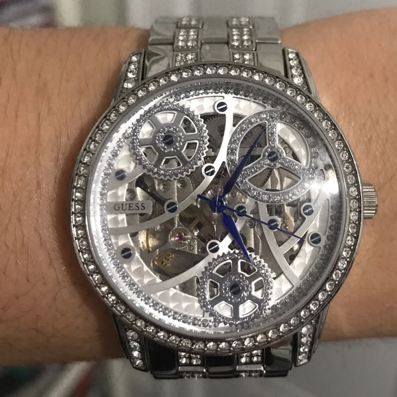 guess skeleton watch